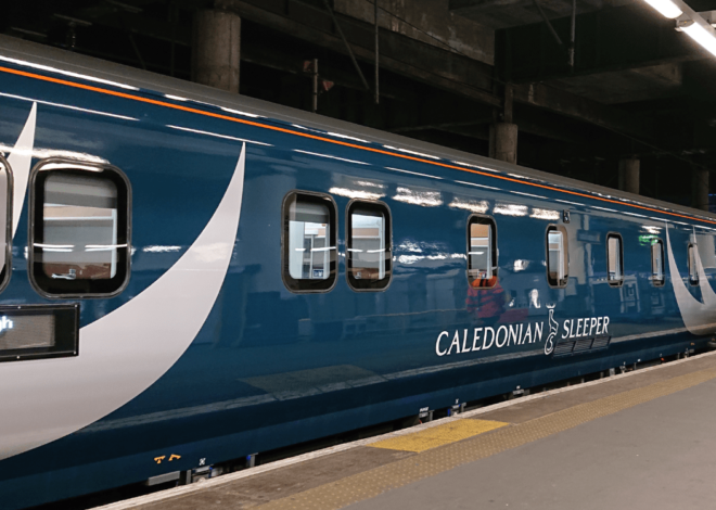 The Caledonian Sleeper from London to Scotland