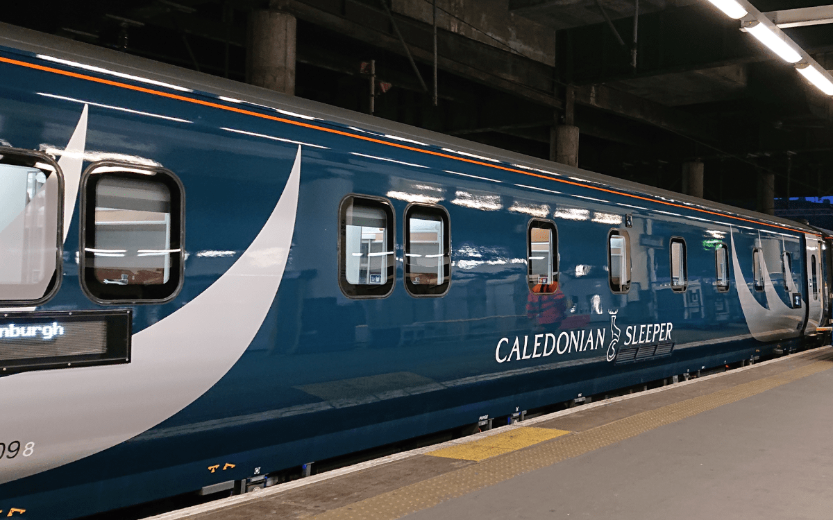 The Caledonian Sleeper from London to Scotland